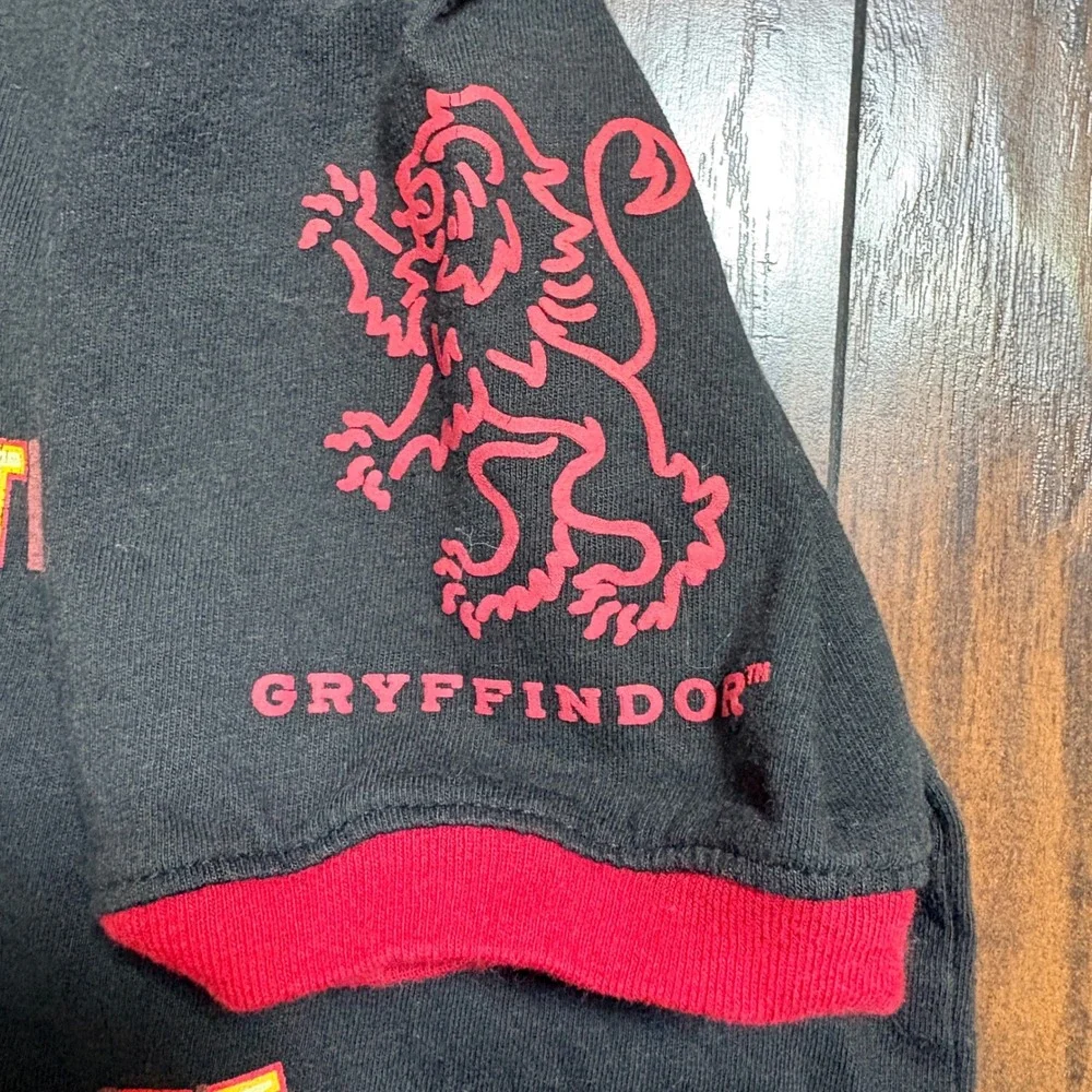 Harry Potter Ringer Tee Kids M Black Gryffindor Courage Determination Bravery